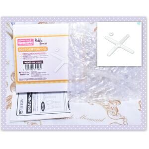 BJD Volks Dollfie Dream DD Cross Base Stand Compact Clear Display Accessory